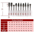 10PCS Tungsten Carbide Rotary Burr Set for Rotary Tools and Dremel - Plastic Box