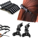 10X Matte Black Crocodile Hair Clips for Salon Hairdressing