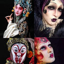 Face Body Paint Set 12 Colours with Brushes - Water Based Makeup for Party Festival Art