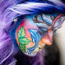 Face Body Paint Set 12 Colours with Brushes - Water Based Makeup for Party Festival Art