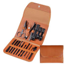 16PCS Stainless Steel Manicure Pedicure Set Nail Clippers Grooming Kit with Case