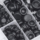 200 Pcs Auto Rubber Grommet Assortment Set Fastener Kit Blanking 7 Popular Sizes