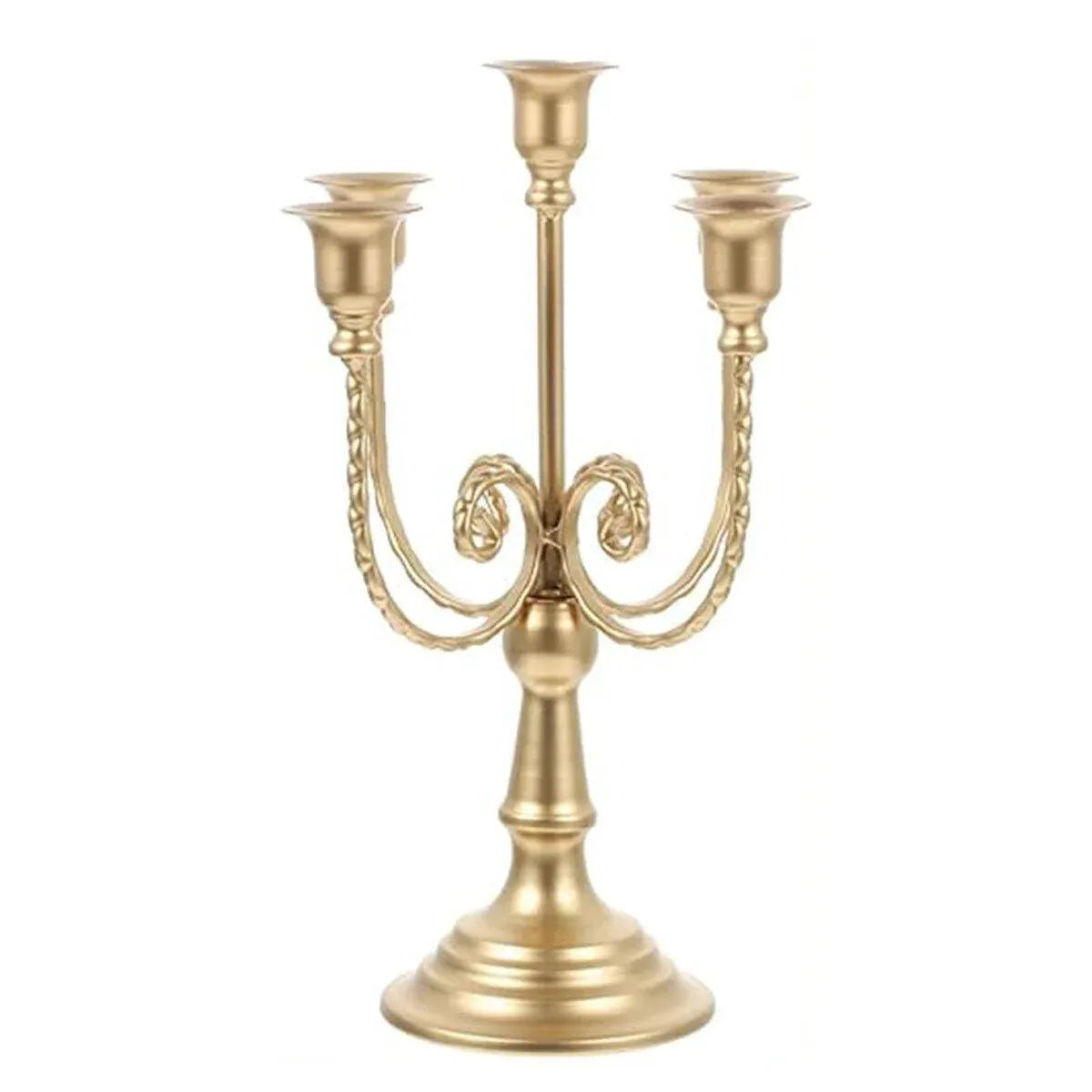 Vintage European Metal Candle Holder Decorative Ornament for Home Hotel Props
