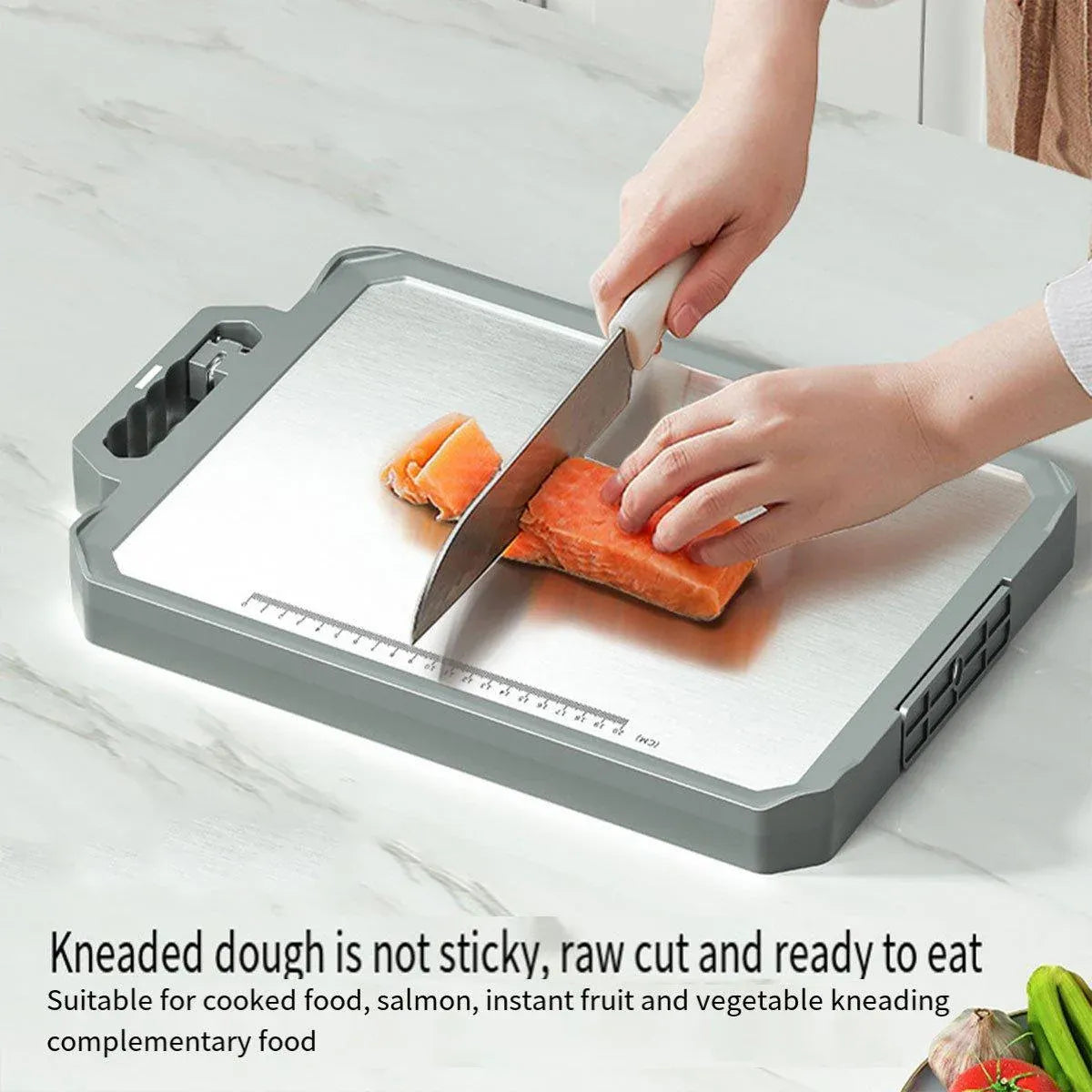 Stainless Steel Double Sided Cutting Board Thawing Board Household Kitchen Tool
