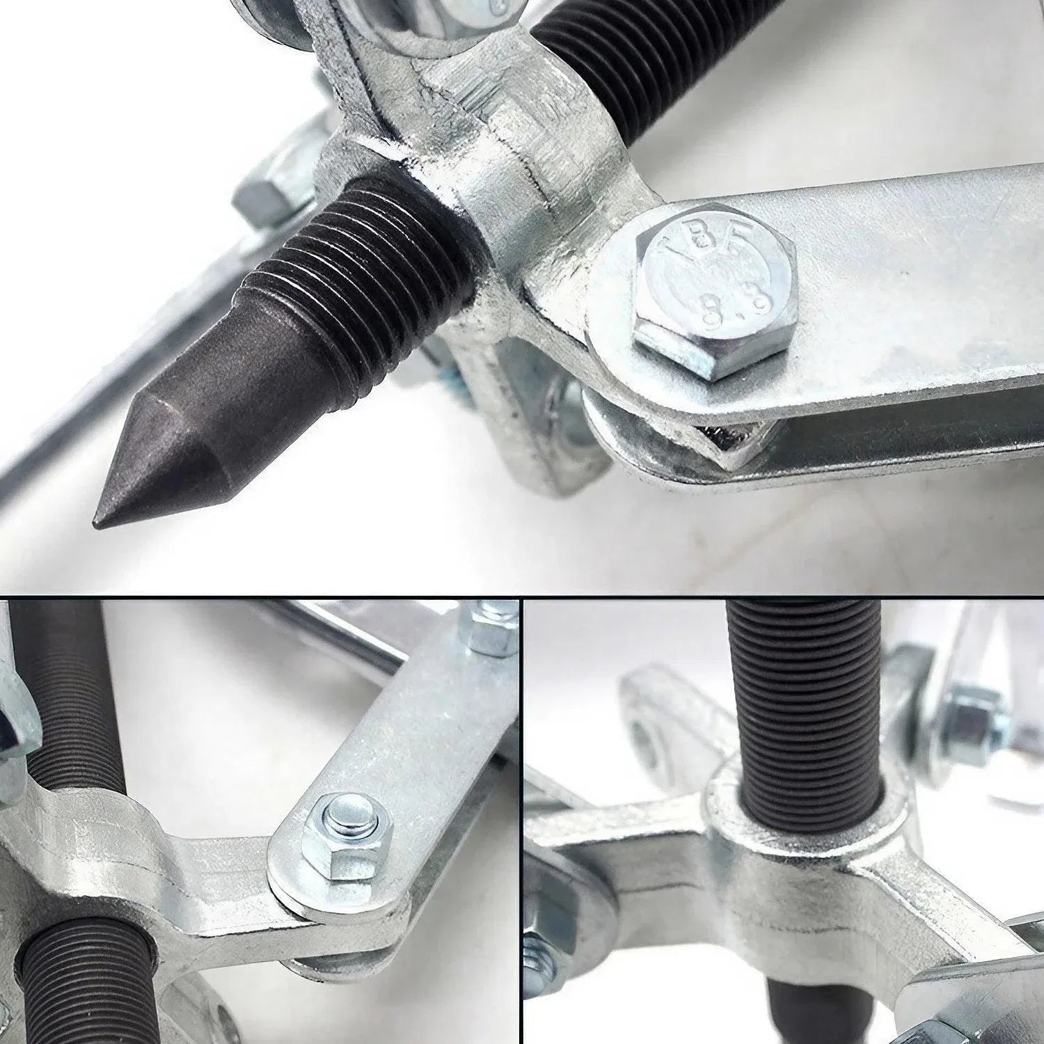 3PCS Bearing Gear Hub Puller Remover Tool Drop Forged Reversible Jaws Separator