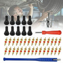 43Pcs Car Tyre Valve Tool Stem Puller Base Quick Remover Tire Repair Installer