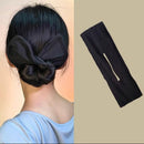 New Deft Bun Knotted Wire Hair Band Print Headband Twist Maker Hair Accessories - White 04