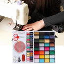 64Rolls Sewing Machine Line thread Spool Set Bobbin Cotton Reel Needle Tape Kit