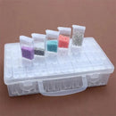 New 64 Grid Diamond Painting Storage Box Art Nail Bead Accessories Case Kit