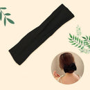 New Deft Bun Knotted Wire Hair Band Print Headband Twist Maker Hair Accessories - Yellow 06