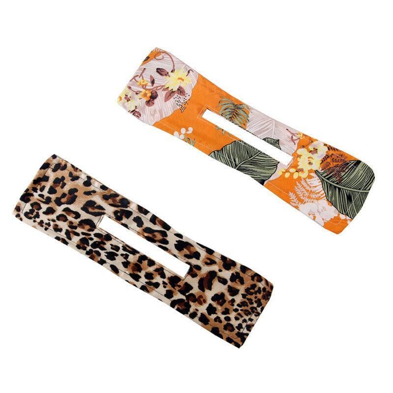 New Deft Bun Knotted Wire Hair Band Print Headband Twist Maker Hair Accessories - Yellow 06