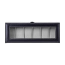 6 Grids Leather Watch Box Case Display Organizer Collection Storage Holder