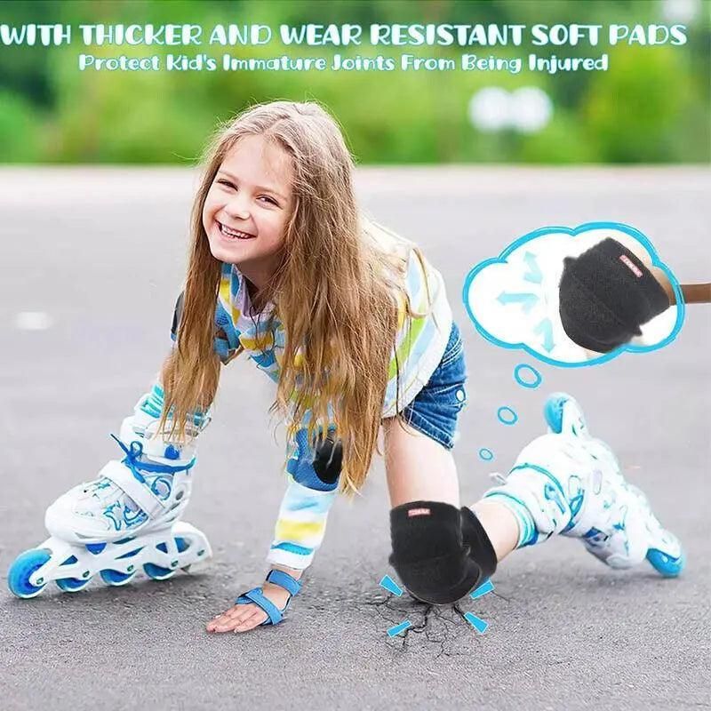Aolikes Kid Knee Pad Protective Antislip Basketball Skating Protector M Size - Black