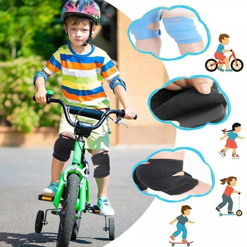 Aolikes Kid Knee Pad Protective Antislip Basketball Skating Protector M Size - Black