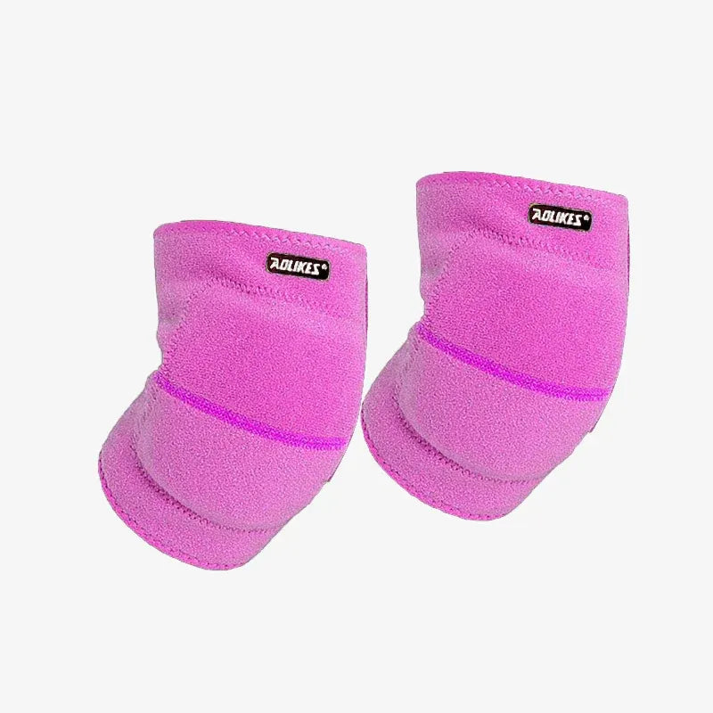 AOLIKES S Size Knee Pad Crash Proof Anti-Slip for Young Users Sports Protection - Rose Red