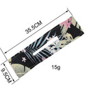New Deft Bun Knotted Wire Hair Band Print Headband Twist Maker Hair Accessories - Blue 07