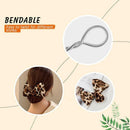 New Deft Bun Knotted Wire Hair Band Print Headband Twist Maker Hair Accessories - Blue 07