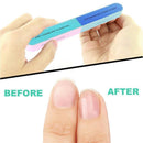 7 Way Professional Natural Nail File Straight Buffer Sanding Manicure Tools - 50 PCS