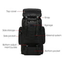 80L Military Tactical Backpack Bag Outdoor Hiking Trekking Camping Rucksack Au