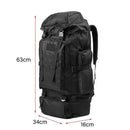 80L Military Tactical Backpack Bag Outdoor Hiking Trekking Camping Rucksack Au