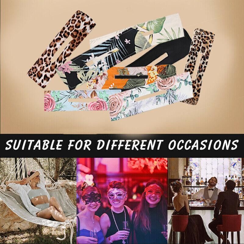 New Deft Bun Knotted Wire Hair Band Print Headband Twist Maker Hair Accessories - Coffee 08