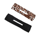 New Deft Bun Knotted Wire Hair Band Print Headband Twist Maker Hair Accessories - Coffee 08