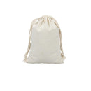 10X Canvas Cotton Drawstring Bags Linen Calico Tote Gift Storage Pouches - 25x35cm