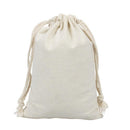 10X Canvas Cotton Drawstring Bags Linen Calico Tote Gift Storage Pouches - 25x35cm