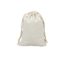 10X Canvas Cotton Drawstring Bags Linen Calico Tote Gift Storage Pouches - 25x35cm