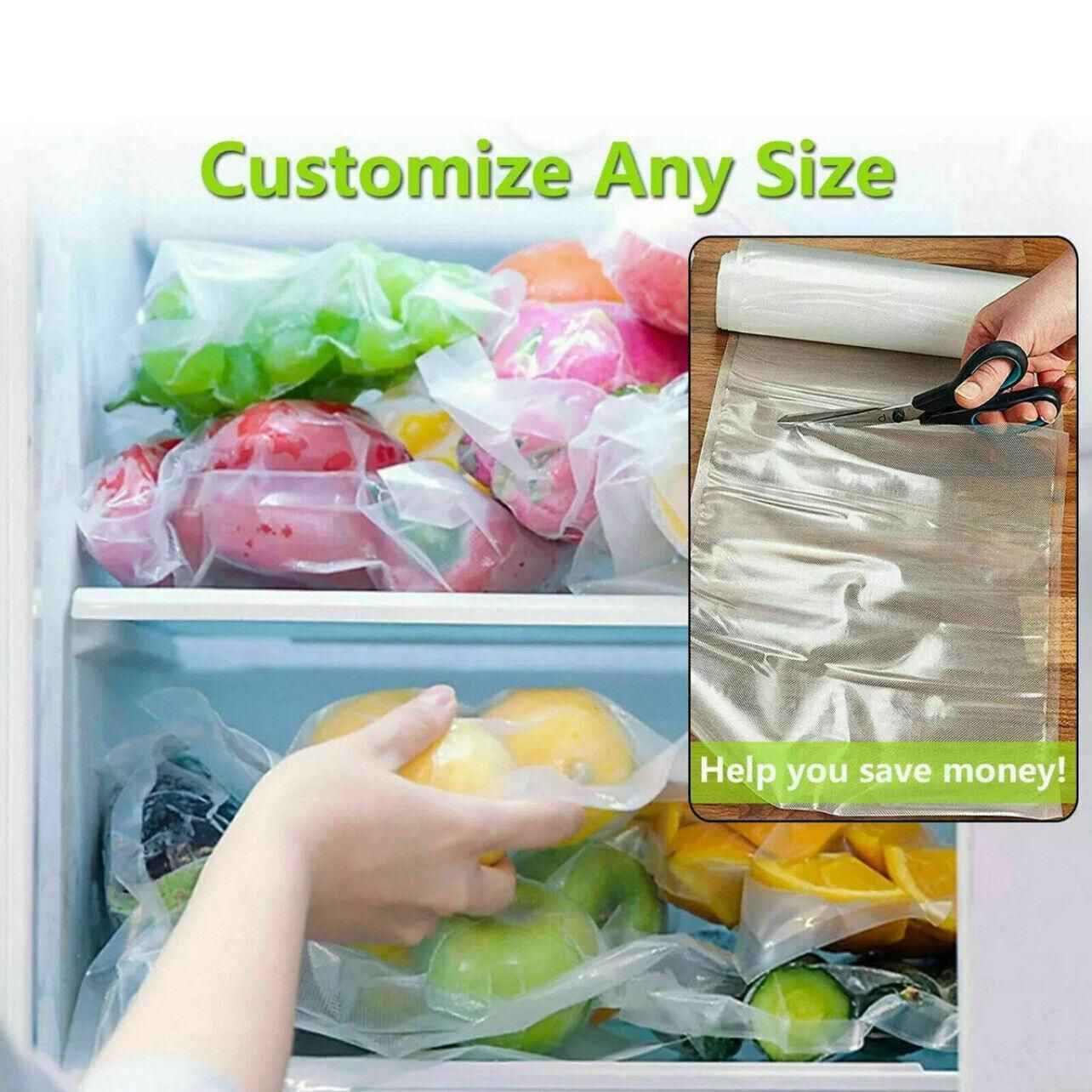 1-10x Commercial Heat-Resistant Vacuum Sealer Rolls for Food Storage - 2 Rolls (32cm x 5m)