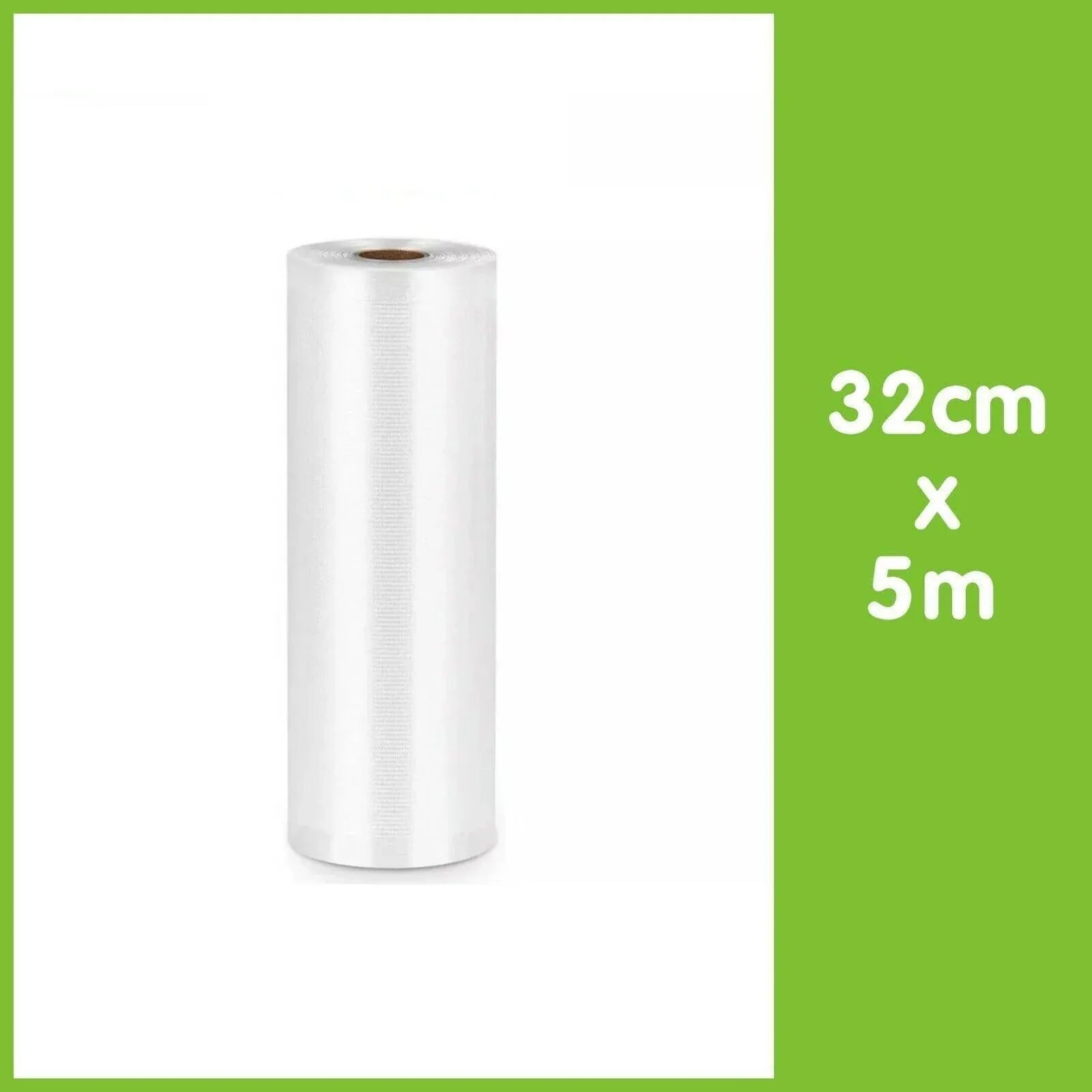 1-10x Commercial Heat-Resistant Vacuum Sealer Rolls for Food Storage - 2 Rolls (32cm x 5m)