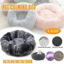 Coffee Cat Bed Pet Bed Dog Donut Nest Calming Deep Sleeping Soft Plush Kennel Washable - 70CM