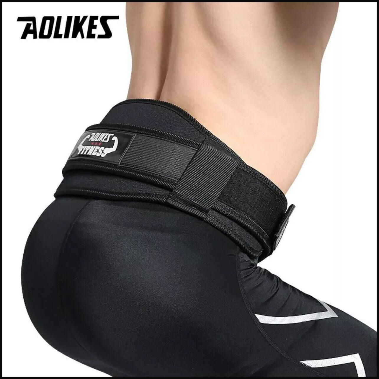 Fitness Weight Lifting Belt Barbell Dumbell Training Back Support Men Women M - Black-M