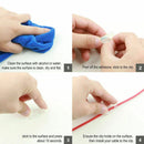 16PCS Cable Clips Management Holder Cord Wire Line Organizer Self-Adhesive L - L Size - Transparent x 16 PCS