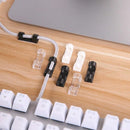 16PCS Cable Clips Management Holder Cord Wire Line Organizer Self-Adhesive L - L Size - White x 16 PCS