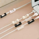 16PCS Cable Clips Management Holder Cord Wire Line Organizer Self-Adhesive L - L Size - Black x 16 PCS
