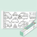 3M DIY Colouring Paper Roll with 12 Colour Pencils Cartoon Doodle Set - Lovely princess(With 12PCS Colored Pencils)