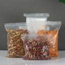 100PCS 100micron Bulk Clear Resealable PE Plastic Zip Bags - 20*28Cm