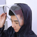 Unisex Waterproof Raincoat 2XL Size Lightweight Hooded Long Work Outdoor Overcoat - Navy