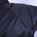 Hooded Waterproof Long Raincoat for Outdoor Work Lightweight 3XL Size - Blue