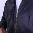 Unisex Waterproof Raincoat 2XL Size Lightweight Hooded Long Work Outdoor Overcoat - Yellow