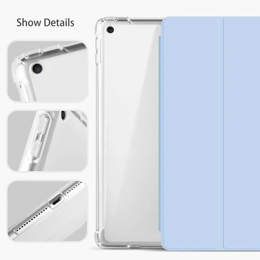 Shockproof Silicone iPad Air 3 Cover with Pencil Slot and Smart Wake - Lavender Grey