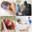 Pure Soft Silk Eyeshade Blindfold Sleep Eye Mask Cover Light Shade Travel Relax - Gold Dust