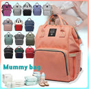 Luxury Multifunctional Diaper Nappy Backpack Maternity Mummy Changing Bag - Pink Gray