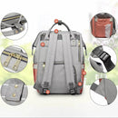 Luxury Multifunctional Diaper Nappy Backpack Maternity Mummy Changing Bag - Tangerine Pink