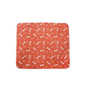 Orange Washable Pet Dog Cat Training Pee Pads Cushion Bed Absorbent Mat - 80X90cm
