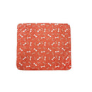 Orange Washable Pet Dog Cat Training Pee Pads Cushion Bed Absorbent Mat - 80X90cm