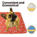 Orange Washable Pet Dog Cat Training Pee Pads Cushion Bed Absorbent Mat - 70X80cm
