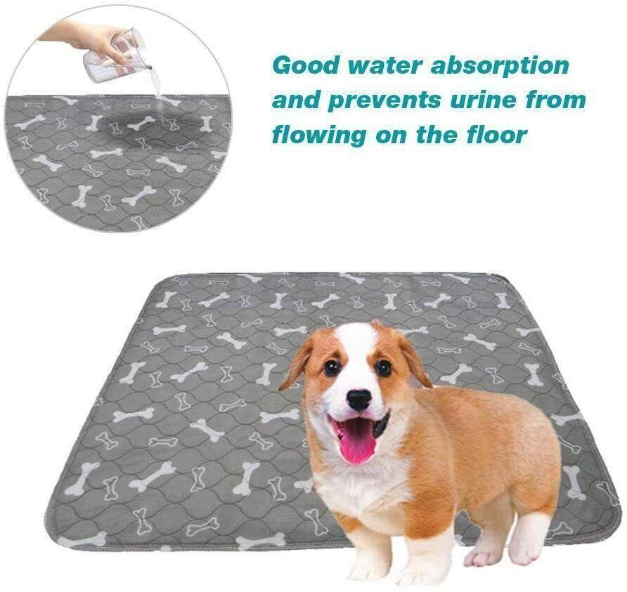 Orange Washable Pet Dog Cat Training Pee Pads Cushion Bed Absorbent Mat - 70X80cm