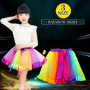 Adult Girl Rainbow Tutu Skirt Princess Dressup Party Costume Ballet Dancewear - L